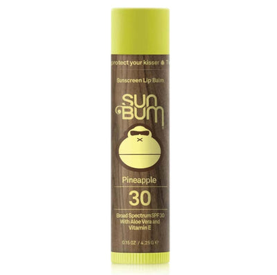 Sun Bum Original SPF 30 Lip Balm - Pineapple - Buy online today at Down the Line Surf. International shipping available.