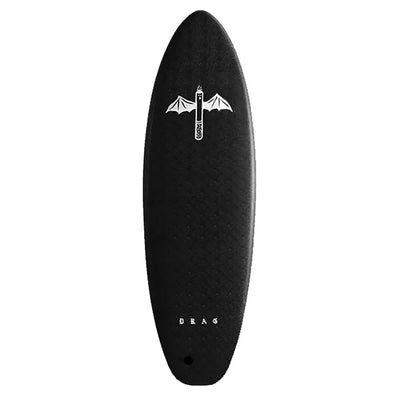 Drag Dart Flat Tail Thruster 6'6 Softboard - Black/Black - Buy online today at Down the Line Surf. International shipping available.