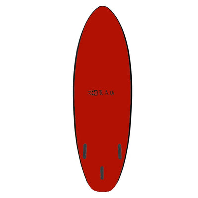 Drag Dart Flat Tail Thruster 6'6 Softboard - Red/Red - Buy online today at Down the Line Surf. International shipping available.