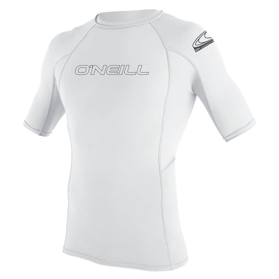 O'neill Men's Skins S/S Rashvest - White - Buy online today at Down the Line Surf. International shipping available.