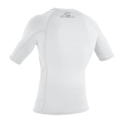 O'neill Men's Skins S/S Rashvest - White - Buy online today at Down the Line Surf. International shipping available.