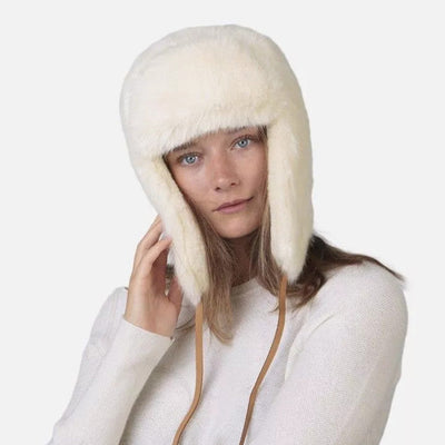 Barts Women's Lucerne Bomber Hat - White - Buy online today at Down the Line Surf. International shipping available.