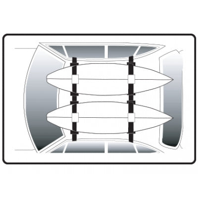 FCS Premium Soft Racks - Double - Buy online today at Down the Line Surf. International shipping available.