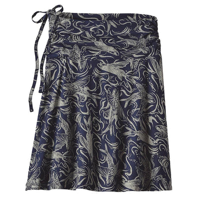 Patagonia Women's Lithia Skirt - Fish Splash: Navy Blue - Buy online today at Down the Line Surf. International shipping available.