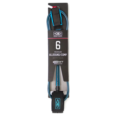 Ocean And Earth All Round Comp One-XT Leash - 6ft BLue - Buy online today at Down the Line Surf. International shipping available.