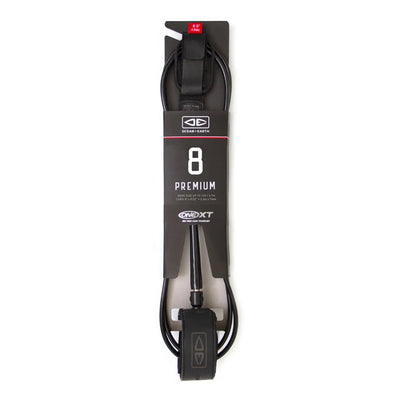 Ocean And Earth Premium One-XT Leash 8ft - Buy online today at Down the Line Surf. International shipping available.
