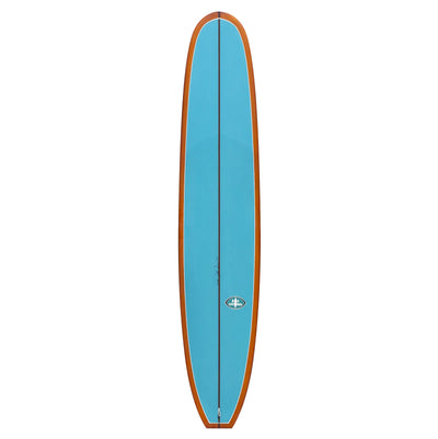 Bing California Square Type 2 Longboard - 9'8" Orange/Turquoise - Buy online today at Down the Line Surf. International shipping available.