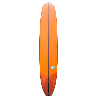 Bing California Square Type 2 Longboard - 9'8" Orange/Turquoise - Buy online today at Down the Line Surf. International shipping available.