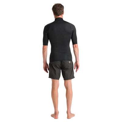 C-Skins Men's NuWave Rash X Short Sleeve Vest - Black - Buy online today at Down the Line Surf. International shipping available.