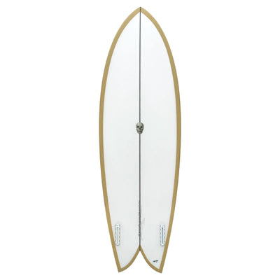 Christenson Acid Phish Surfboard - 5'7 - Khaki