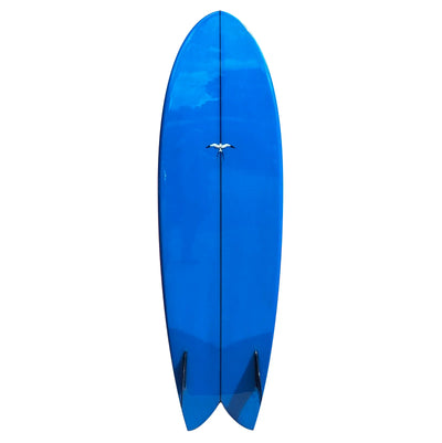 Donald Takayama Humu Fish Surfboard - 5'10 - Blue - Glass Ons