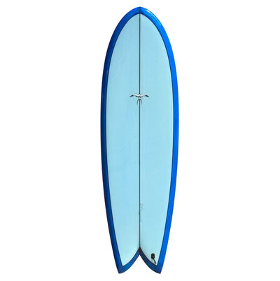 Donald Takayama Humu Fish Surfboard - 5'10 - Blue - Glass Ons