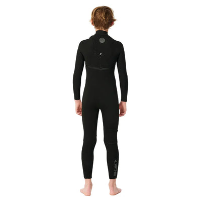 Rip Curl Junior Flashbomb 5/3mm Chest Zip Wetsuit - Black - 23/24 - Buy online today at Down the Line Surf. International shipping available.