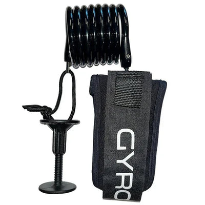 Gyroll Coiled Bicep Leash - Black - Buy online today at Down the Line Surf. International shipping available.