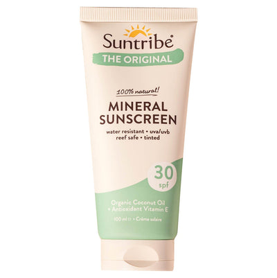 Suntribe Tinted Organic Mineral Sunscreen SPF 30 - Buy online today at Down the Line Surf. International shipping available.