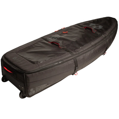 Channel Islands Quad Traveler Wheelie Boardbag - Black - Buy online today at Down the Line Surf. International shipping available.