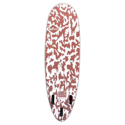 Softech Bomber 6'4" Surfboard - Dusty Red/Grey - Buy online today at Down the Line Surf. International shipping available.