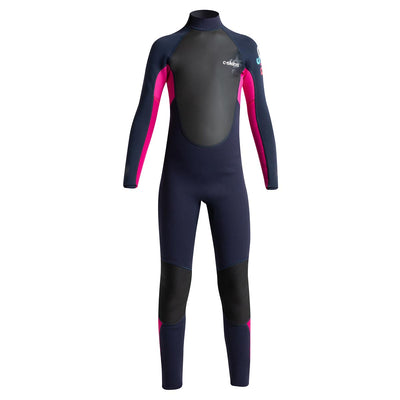 C-Skins Junior Element 3/2mm Back Zip Wetsuit - Slate/Magenta/Multi - Buy online today at Down the Line Surf. International shipping available.