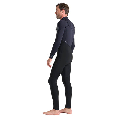 C-Skins Rewired 5/4mm Chest Zip Wetsuit - Black/Black/Petrol - Buy online today at Down the Line Surf. International shipping available.