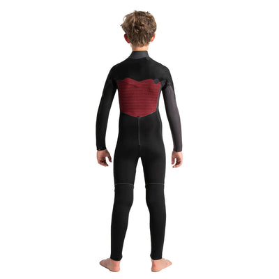 C-Skins Junior Sessions 5/4mm Chest Zip Wetsuit - Black/Tie Dye/Slate - Buy online today at Down the Line Surf. International shipping available.