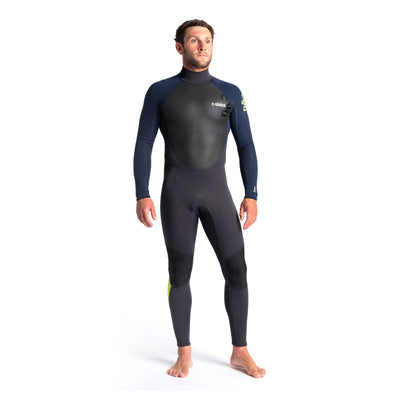 C-Skins Element 3/2mm Back Zip Wetsuit - Anthracite/Slate/Lime - Buy online today at Down the Line Surf. International shipping available.
