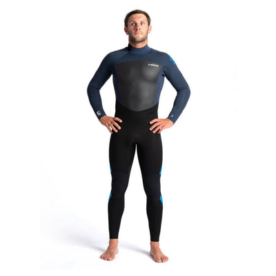 C-Skins Legend 3/2mm Back Zip Wetsuit - Black/Blue/Cyan - Buy online today at Down the Line Surf. International shipping available.