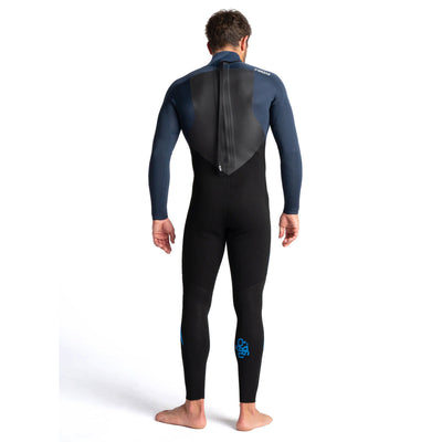 C-Skins Legend 3/2mm Back Zip Wetsuit - Black/Blue/Cyan - Buy online today at Down the Line Surf. International shipping available.