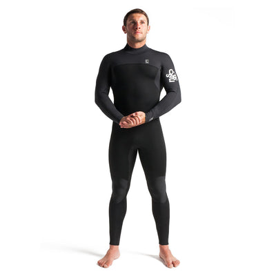 C-Skins Session 3/2mm Back Zip Wetsuit - Black/Carbon/White - Buy online today at Down the Line Surf. International shipping available.