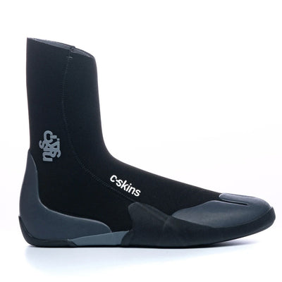 C-Skins Legend 5mm Round Toe Wetsuit Boot - Black/Charcoal - Buy online today at Down the Line Surf. International shipping available.