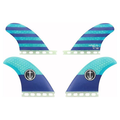 Captain Fin Co. CF Classic Quad Fin Set - Futures - Buy online today at Down the Line Surf. International shipping available.