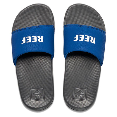 Reef Kid's One Slide Flip Flop - Grey/Blue - Buy online today at Down the Line Surf. International shipping available.