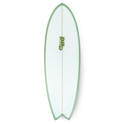 DHD Mini Twin II Surfboard - Summer Series - Green Safari - Buy online today at Down the Line Surf. International shipping available.
