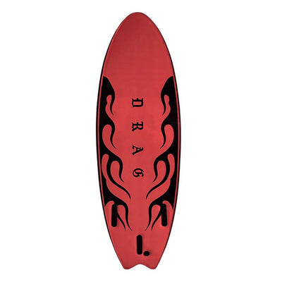 Drag Dart Swallow Tail Thruster 5'6 Softboard - Black/Red - Buy online today at Down the Line Surf. International shipping available.