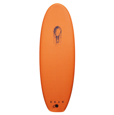 Drag Drumstick 4'10 Twinny Softboard - Orange/Midnight Blue - Buy online today at Down the Line Surf. International shipping available.