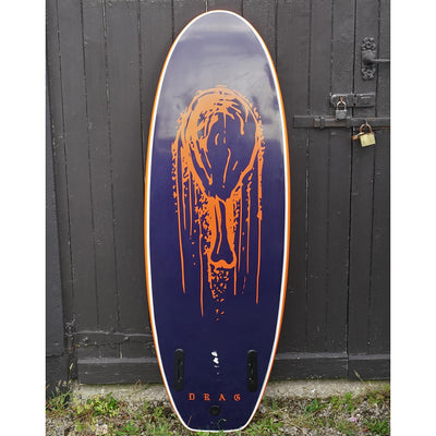 Drag Drumstick 4'10 Twinny Softboard - Orange/Midnight Blue - Buy online today at Down the Line Surf. International shipping available.