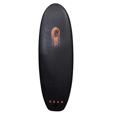 Drag Drumstick 4'10 Twinny Softboard - Black/Orange - Buy online today at Down the Line Surf. International shipping available.