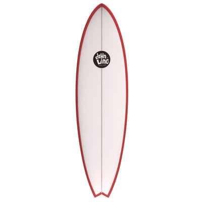 DTL Surf Co. Tuna Fish Surfboard - Red Rails - Buy online today at Down the Line Surf. International shipping available.