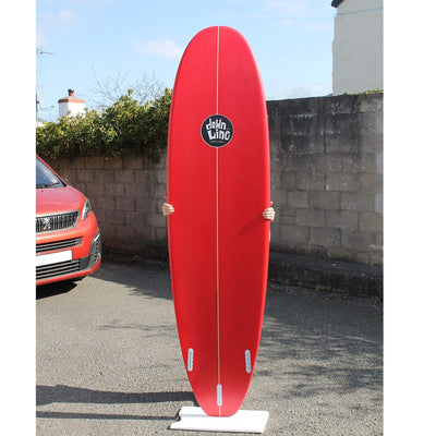 DTL Surf Co. Mini Mal Surfboard - Red Spray - Buy online today at Down the Line Surf. International shipping available.