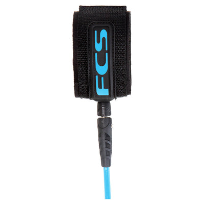 FCS 8ft Regular Classic Leash - Blue - Buy online today at Down the Line Surf. International shipping available.
