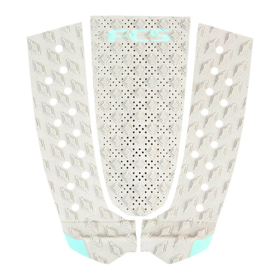 FCS Caroline Marks 3 Piece Deck Pad - Grey/Seafoam - Buy online today at Down the Line Surf. International shipping available.