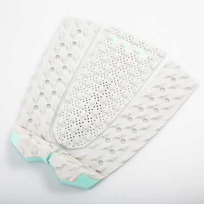 FCS Caroline Marks 3 Piece Deck Pad - Grey/Seafoam - Buy online today at Down the Line Surf. International shipping available.