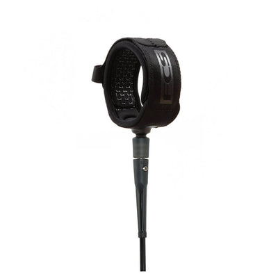 FCS 9ft Longboard Calf Essential Leash - Black - Buy online today at Down the Line Surf. International shipping available.