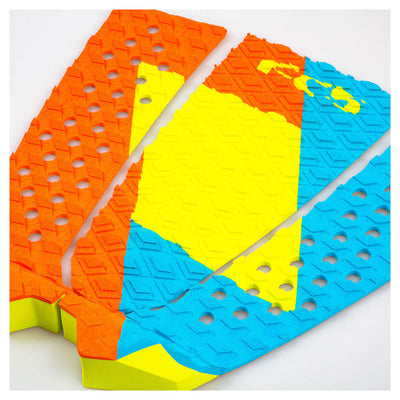 FCS Toledo 3 Piece Deck Pad - Tropic Punch - Buy online today at Down the Line Surf. International shipping available.