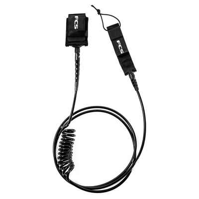 FCS 11ft SUP Regular Essential Calf Leash - Black - Buy online today at Down the Line Surf. International shipping available.