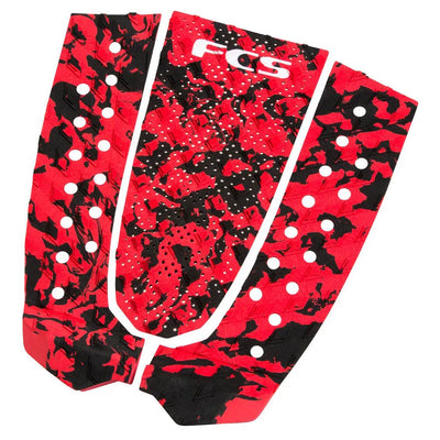 FCS T3 3 Piece Deck Pad - Flame/Camo - Buy online today at Down the Line Surf. International shipping available.