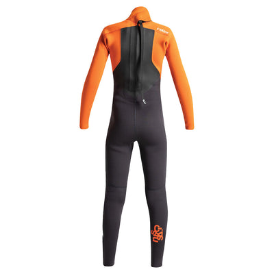 C-Skins Junior Legend 3/2mm Back Zip Wetsuit - Anthracite/Orange/Black - Buy online today at Down the Line Surf. International shipping available.