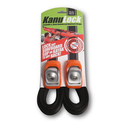 Kanulock 5.4M/18FT Lockable Tie-Down Straps - Buy online today at Down the Line Surf. International shipping available.