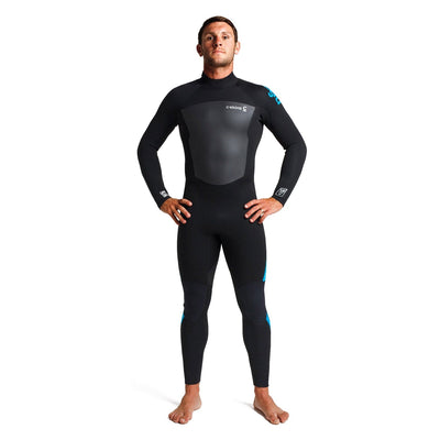 C-Skins Legend 4/3mm Back Zip Wetsuit - Black/Deep Blue - Buy online today at Down the Line Surf. International shipping available.