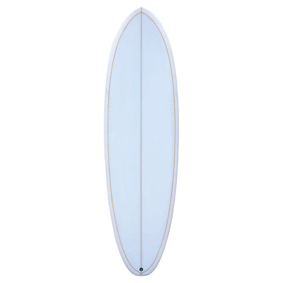 Love Machine Cheet Surfboard 6'4" - Ice Blue/Pin Line - Buy online today at Down the Line Surf. International shipping available.