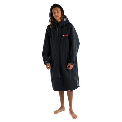 Dryrobe Adult Advance Long Sleeve - Black / Grey - Buy online today at Down the Line Surf. International shipping available.